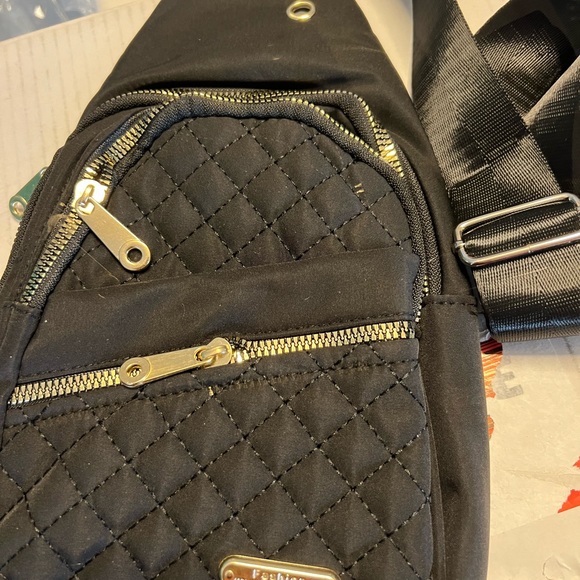 Crossbody purse Black & Cream - Picture 3 of 8